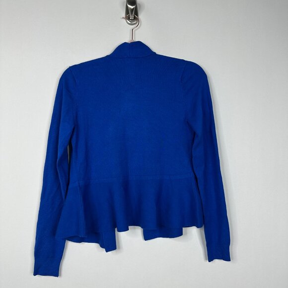 NWT White House Black Market Cardigan XS Blue Long Sleeve Open Cobalt #WHBM2 - Picture 3 of 9